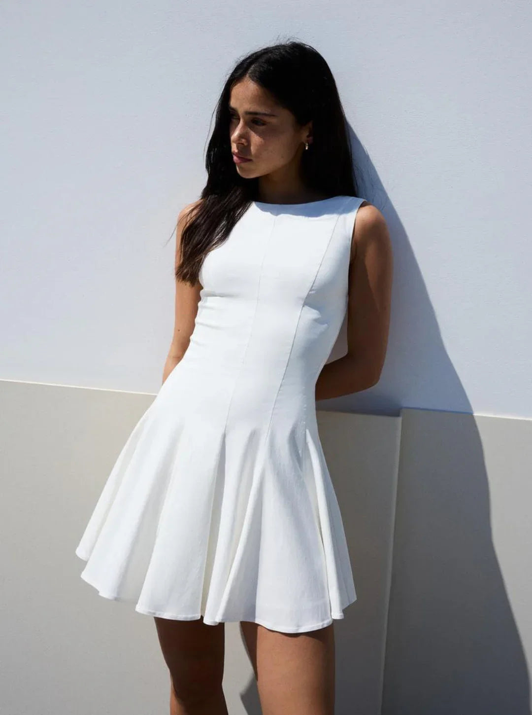 Robe Blanche Courte Classique