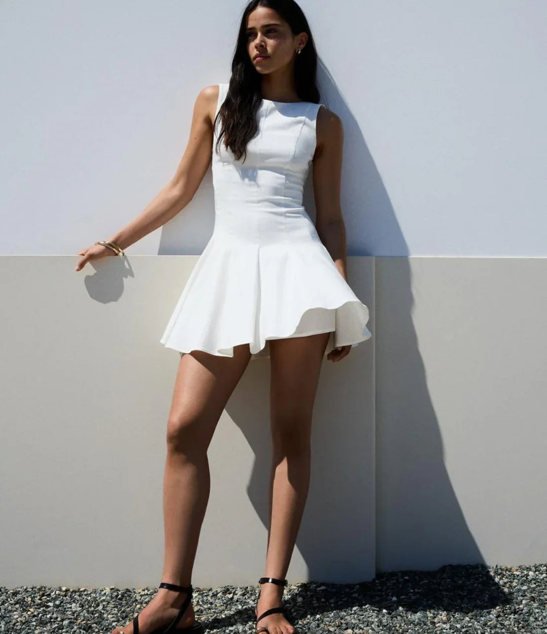 Robe Blanche Courte Classique