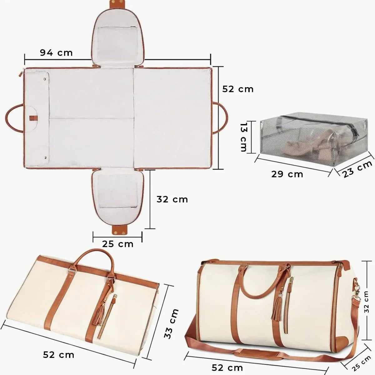 Sac de Voyage Pliable LuneOrganizer™ Grande Capacité