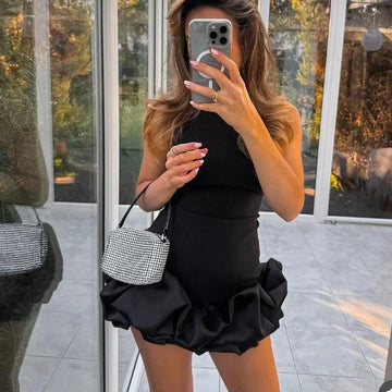 Robe Sans Manches à Volants Lune™