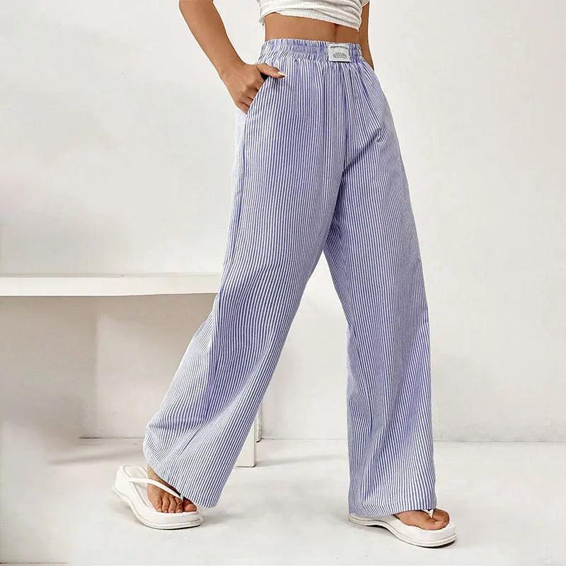 Pantalon Rayé Lune Pour Femme